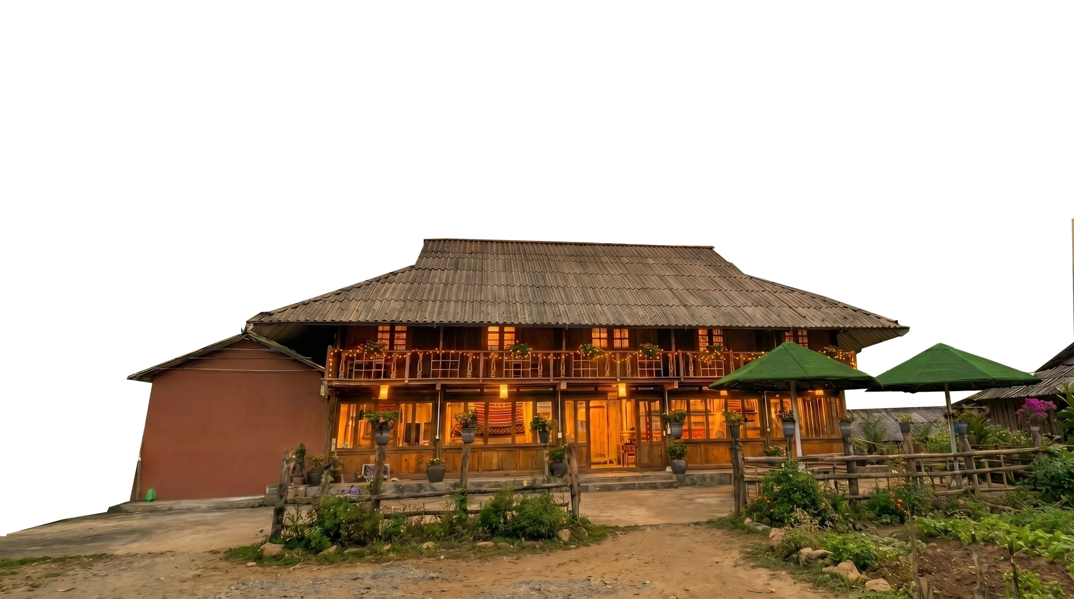 Chin Chin Homestay — Sa Pa, Mường Hoa vadisinde gün batımı